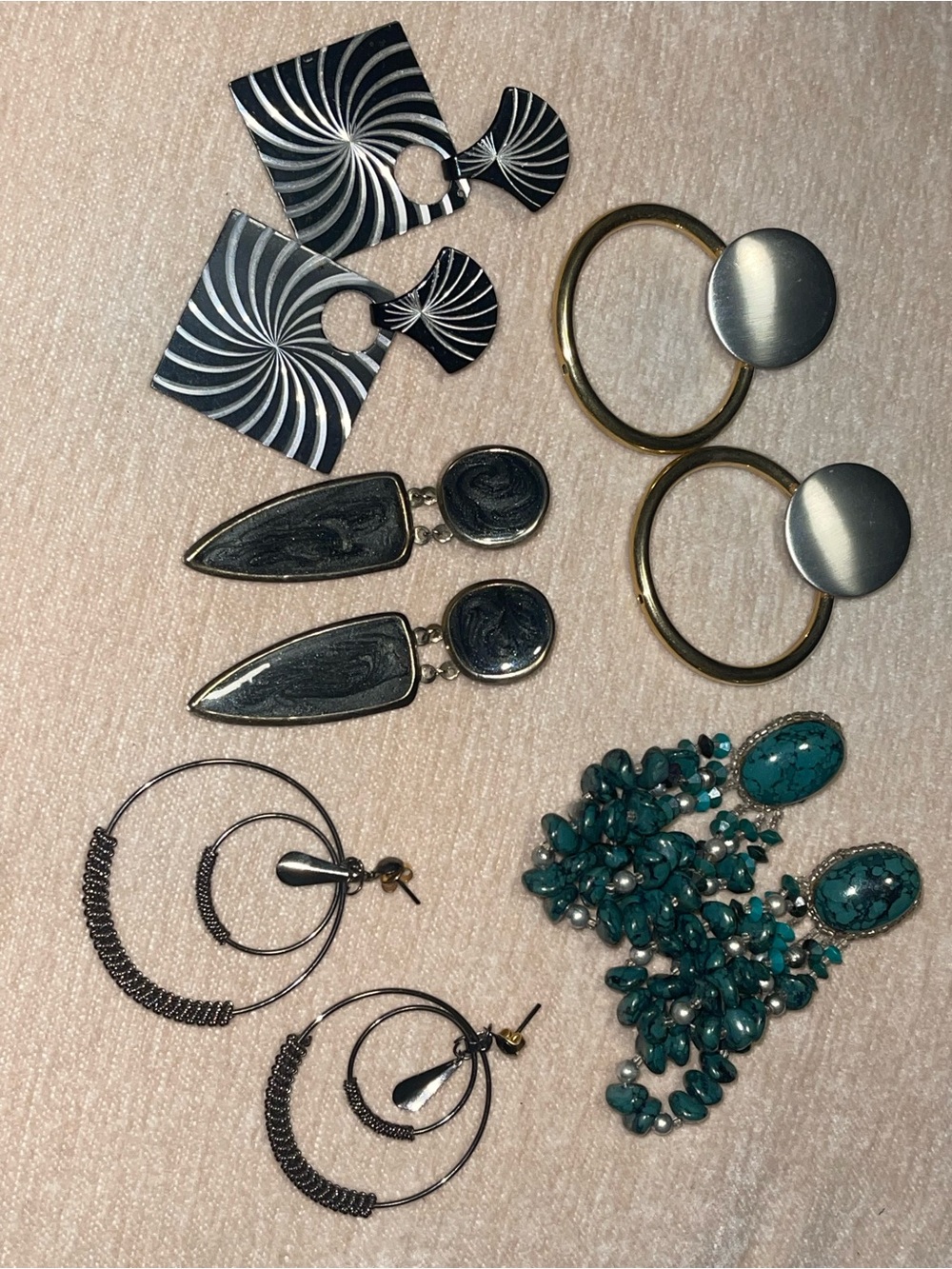 Retro Assorted Fashion Earrings Set